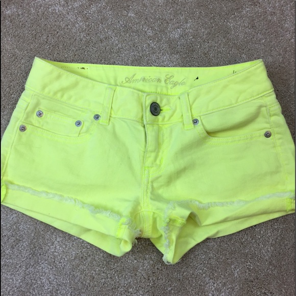 neon green womens shorts